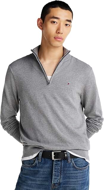 Men's Lightweight Quarter Zip Sweater
