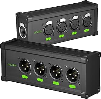 4-Channel XLR/DMX to Ethernet Extender Pair
