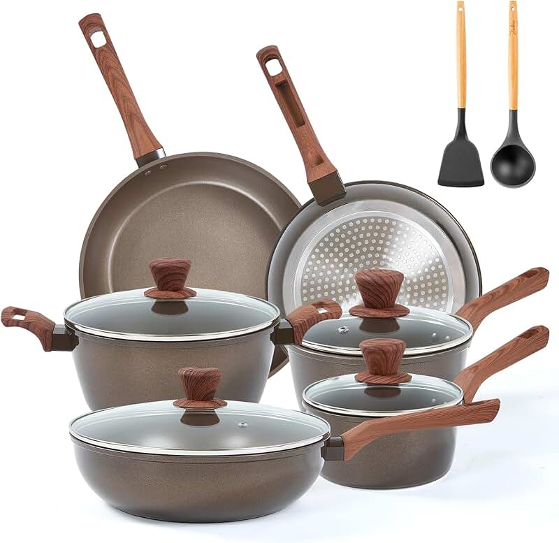 Mini 2.5L Non-Stick Handi with Lid and Scrubber