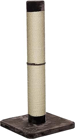 Large 41-Inch Sisal Cat Scratching Post with Faux Fur