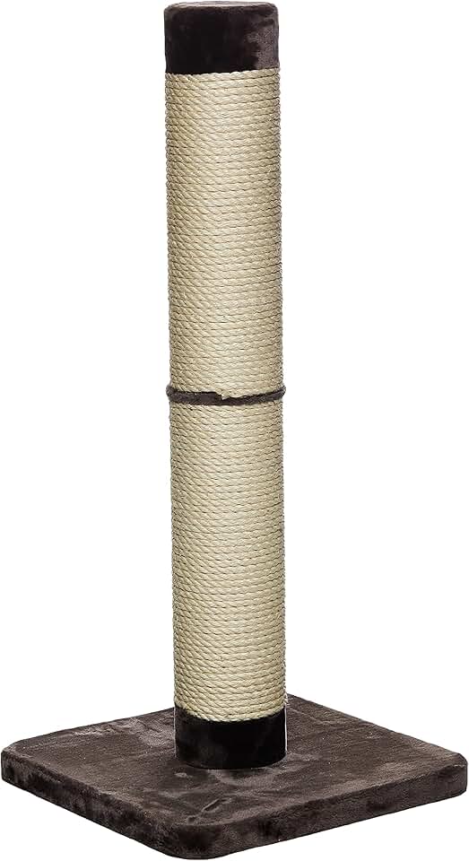 Large 41-Inch Sisal Cat Scratching Post with Faux Fur