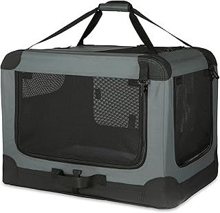 Portable Soft-Sided Travel Crate for Small Pets