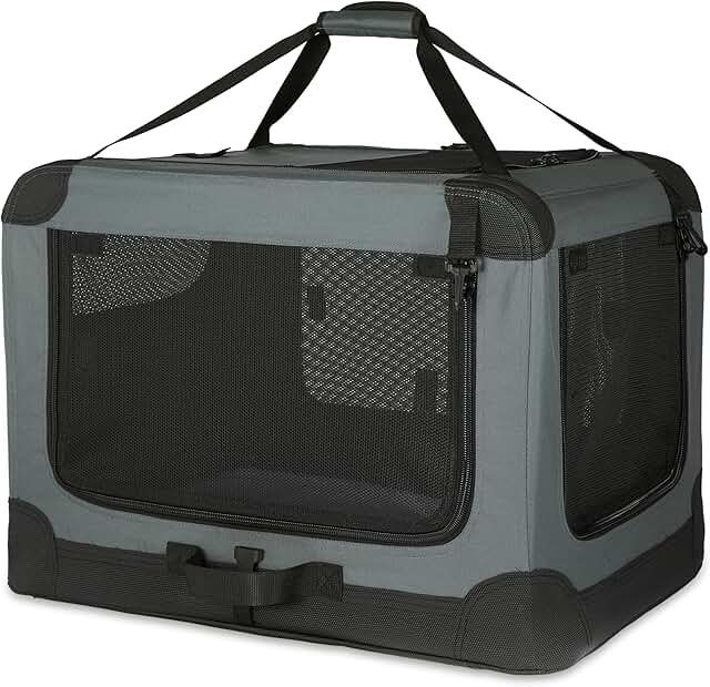 Portable Soft-Sided Travel Crate for Small Pets