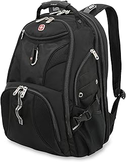 Black 17-inch ScanSmart Laptop Backpack with RFID Blocking