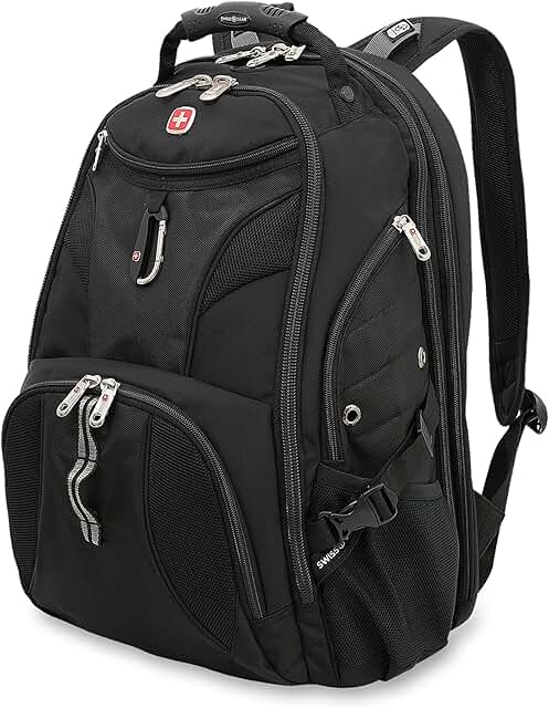 Black 17-inch ScanSmart Laptop Backpack with RFID Blocking