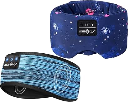 Wireless Sleep Mask with Headphones and Adjustable Band