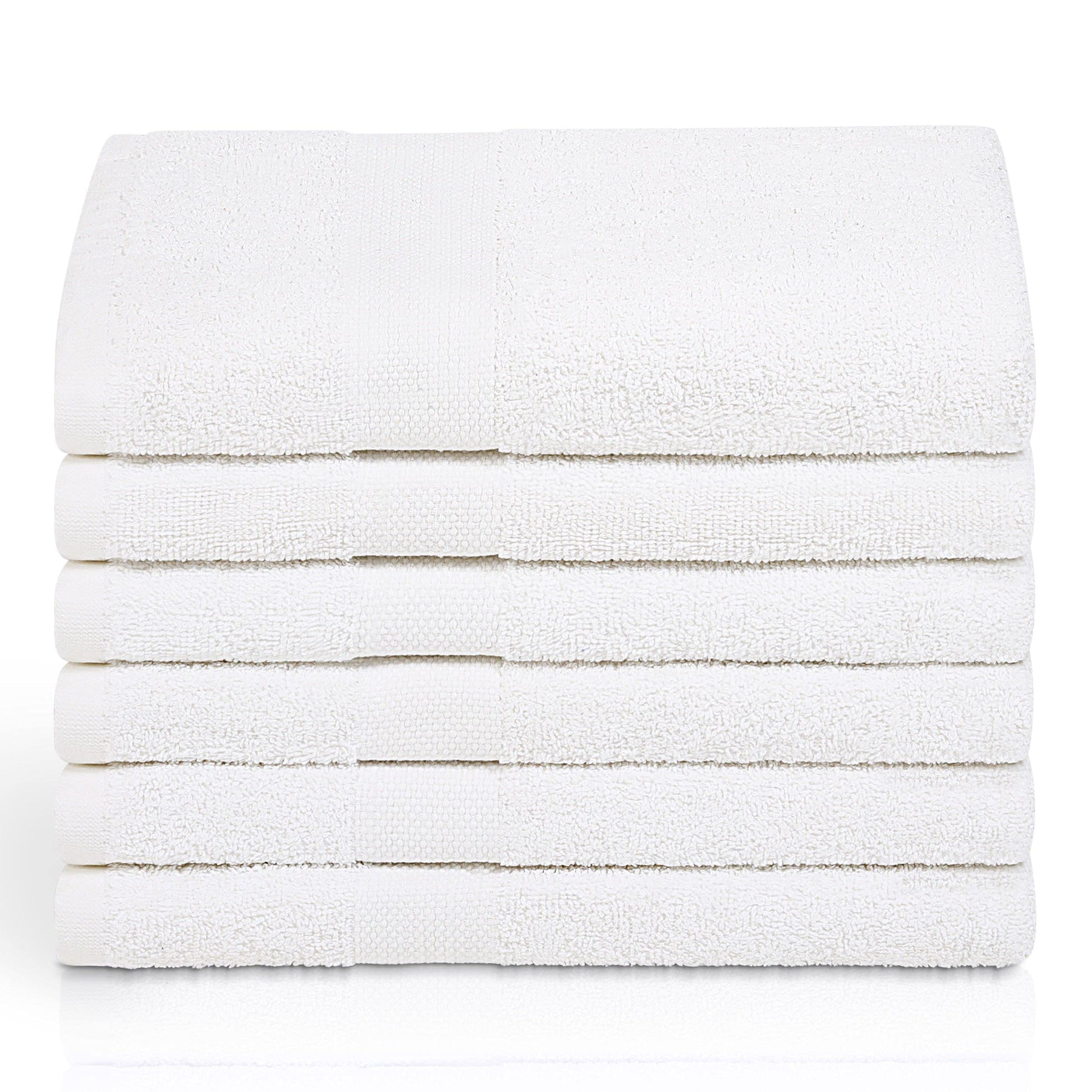 Cotton Set, Towels, 24x46, White, 6 Count