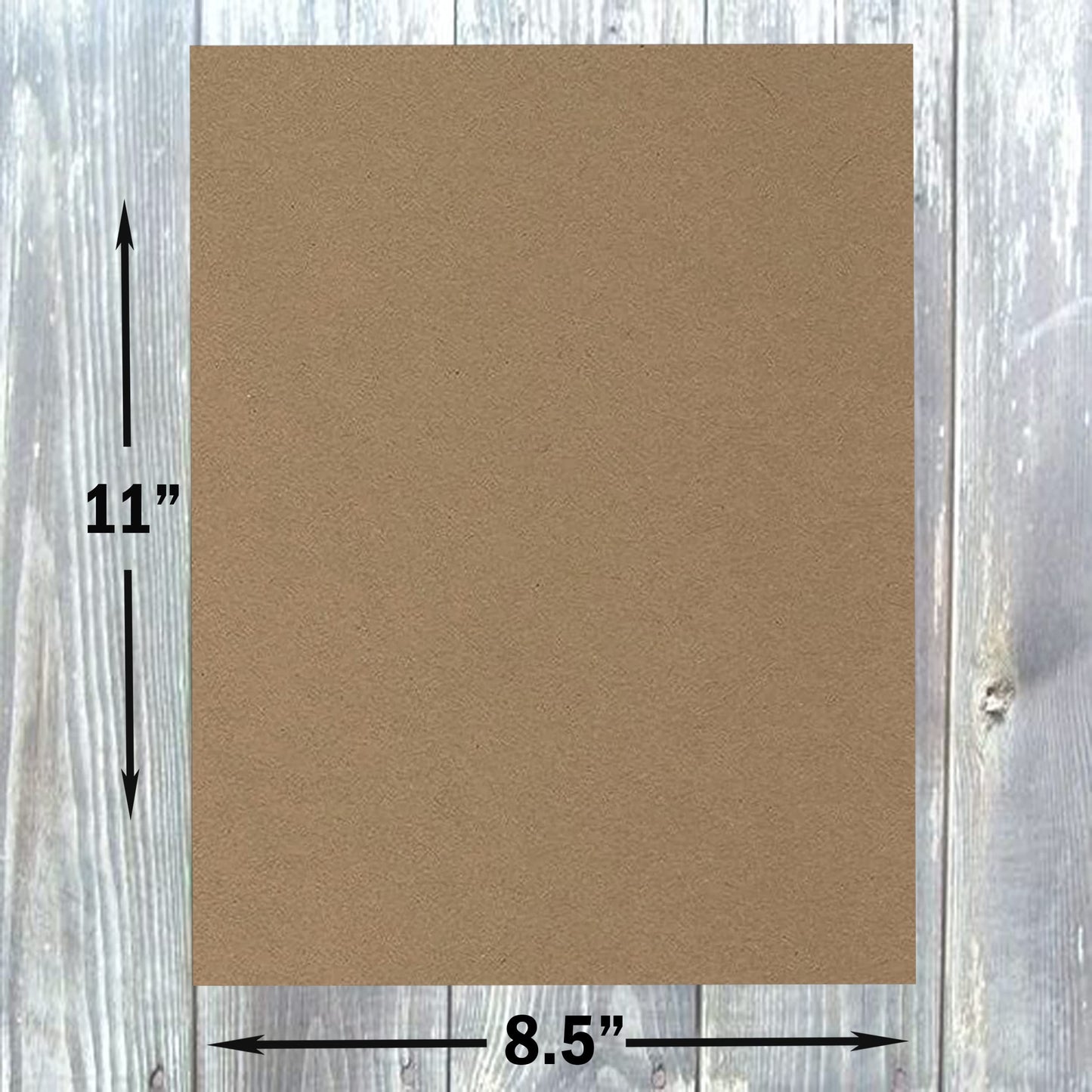 Brown Kraft Cardstock Paper, 8.5 x 11 inches, 80 lb, 50 sheets