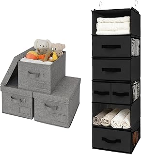 Bundle of Closet Hanging Organizers and Storage Bins
