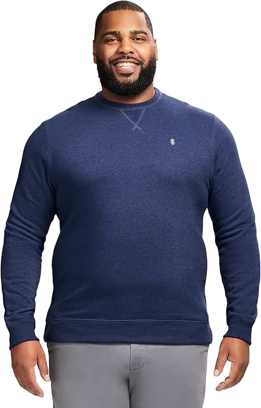 Men's Big and Tall Fleece Crewneck Sweatshirt