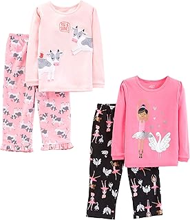 Baby Girl's 4-Piece Pajama Set