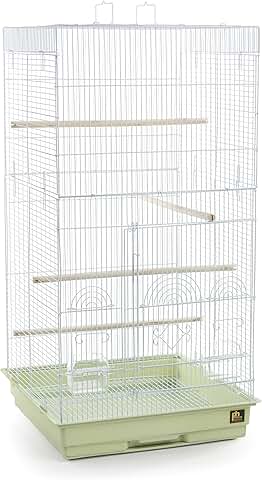 Tall Sage Green Pet Cage