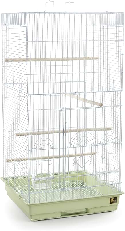 Tall Sage Green Pet Cage