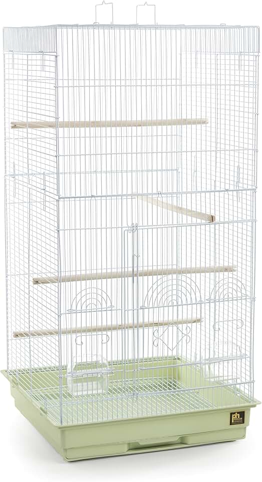 Tall Sage Green Pet Cage