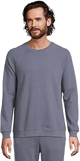 Men's Waffle Knit Raglan Pullover