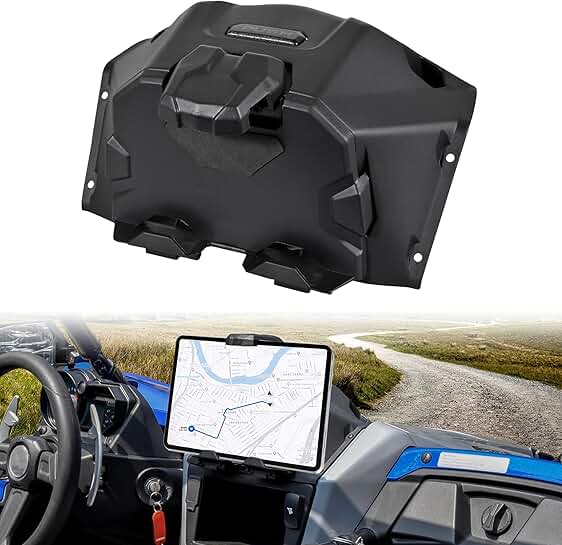 Tablet and phone holder with storage tray for Yamaha YXZ 1000 2019-2025