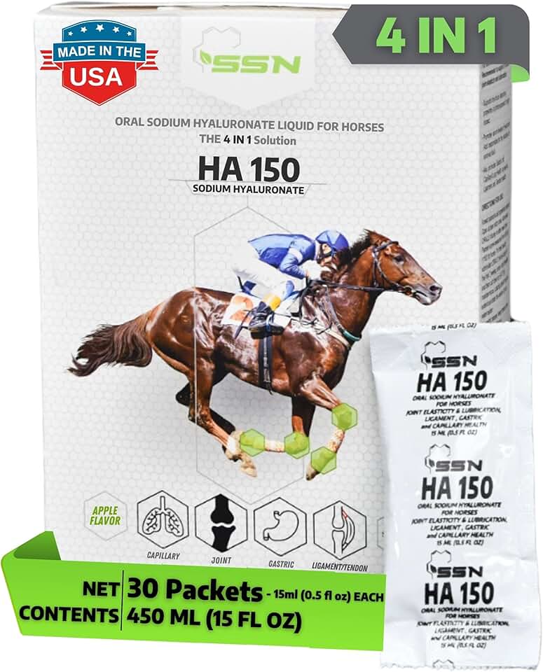 Horse supplement for joints, stomach, ligaments, and lungs
