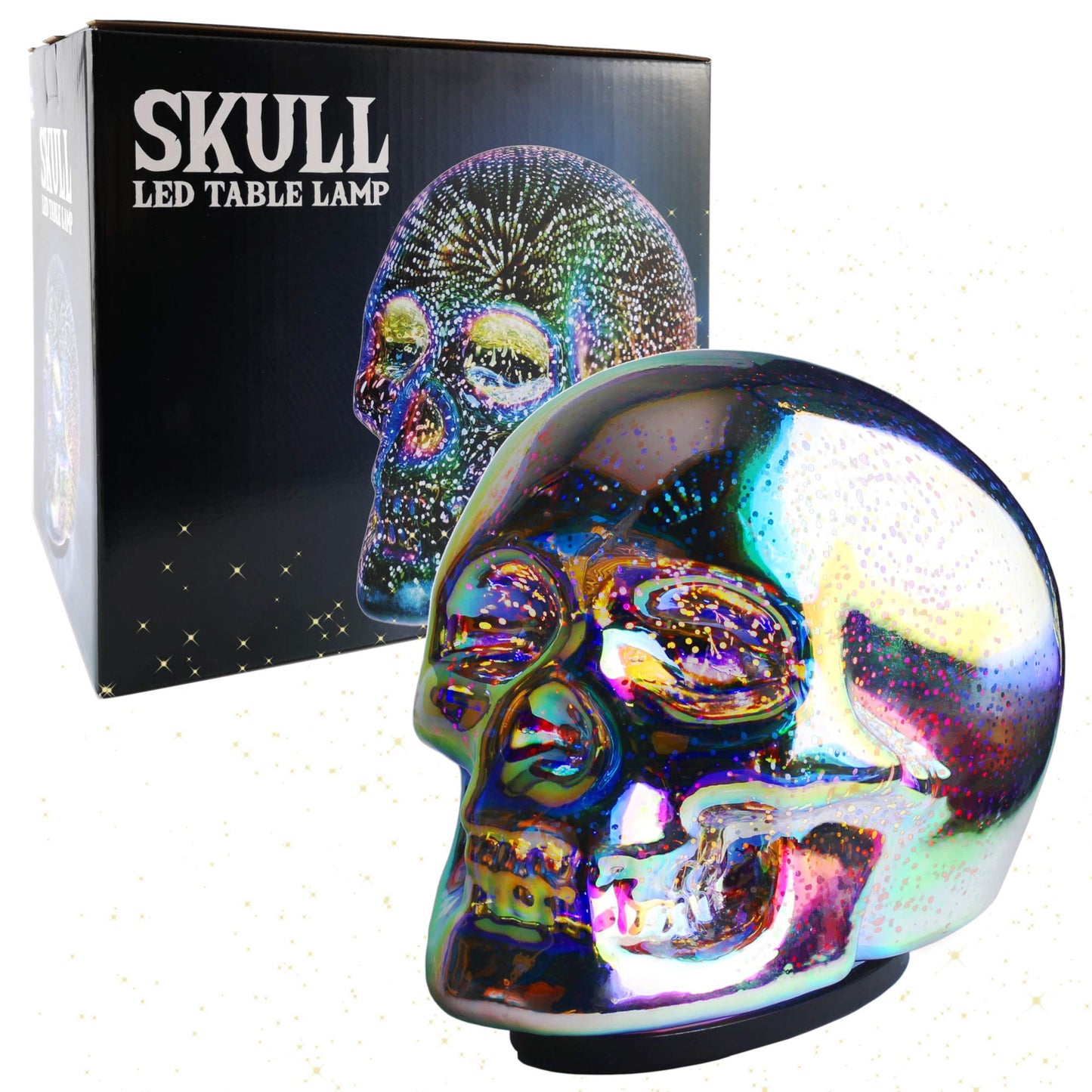 Led Skull Table Lamp, Requires 3 X AAA Bat es, Ideal for Room Decor Table Desk Decor Lamps, Lava lamp,