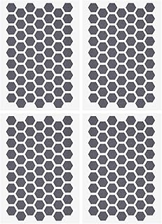 Set of four grey anti-slip grip stickers