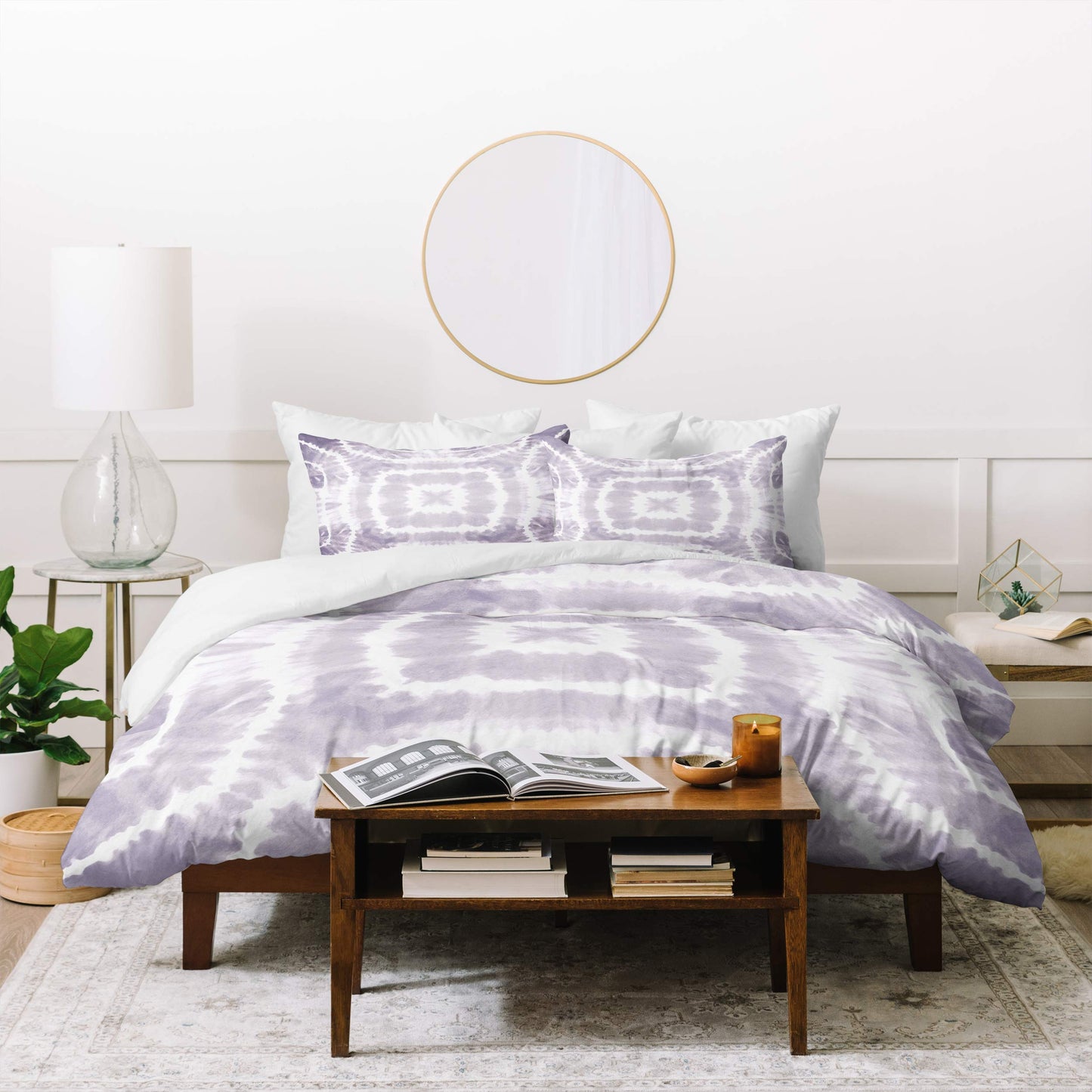 Monika Strigel Wild and Free Urban Lavender Duvet Set with Pillow Sham, Twin, Purple