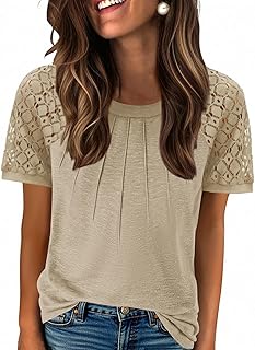 Women's Lace Short Sleeve Summer Top