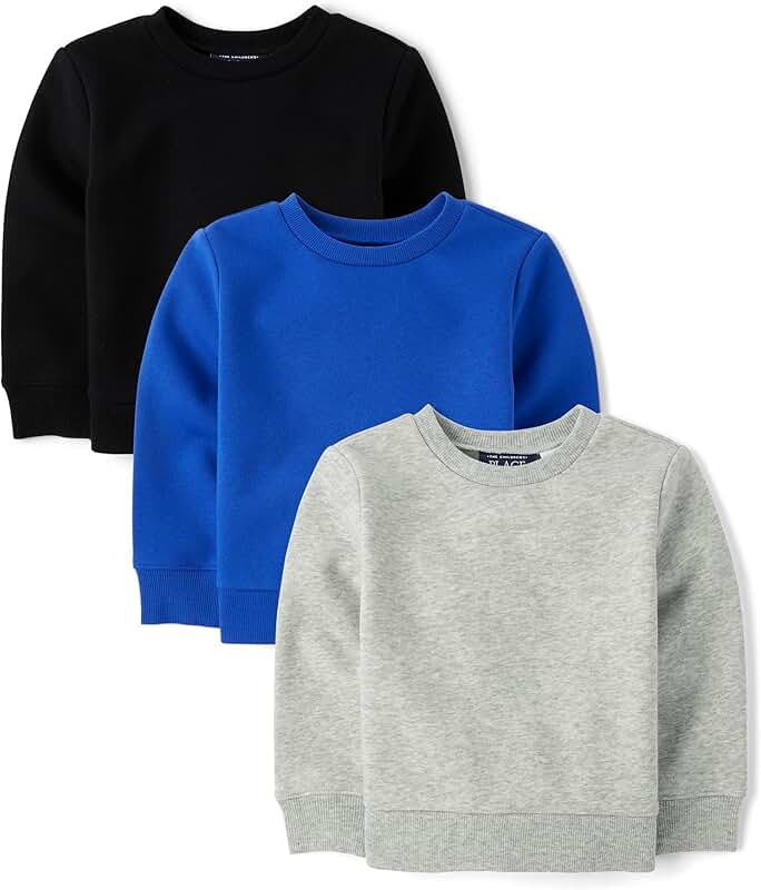 Long Sleeve Crew Neck Sweatshirt for Boys and Toddlers