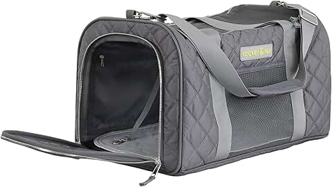 Soft-sided dog and cat carrier for travel