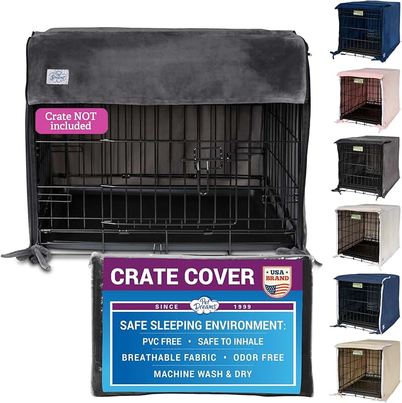 Breathable Dog Crate Cover for Double-Door Cages