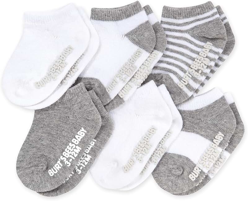 Baby Socks Pack with Non-slip Grips
