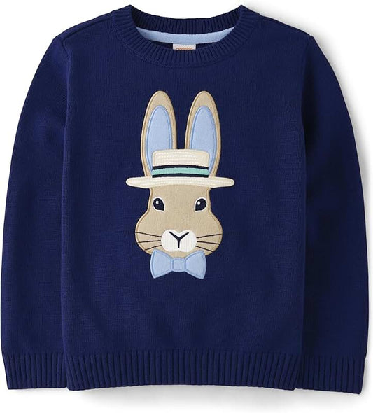 Toddler Navy Bunny Long Sleeve Sweater 18-24 Months