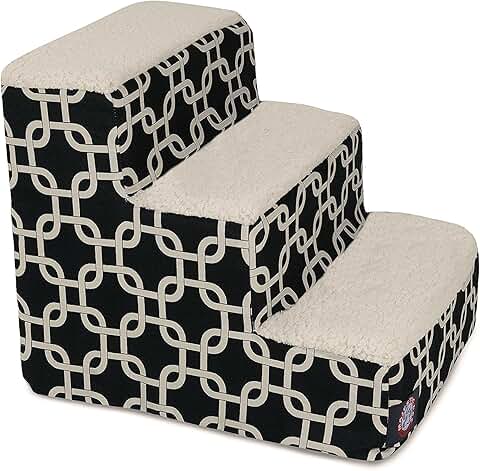 Portable 3-Step Dog Stairs for Small Dogs