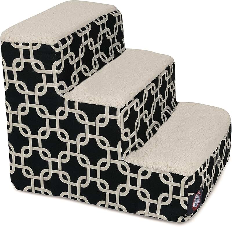 Portable 3-Step Dog Stairs for Small Dogs