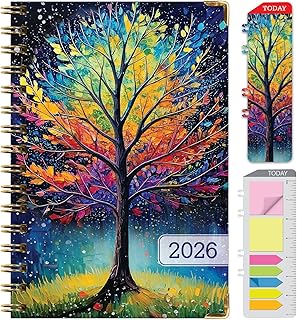 2026 Daily Weekly Monthly Planner with Bookmark and Notes