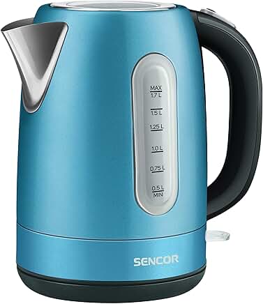 1.7L Stainless Steel Electric Kettle with Safety Lock