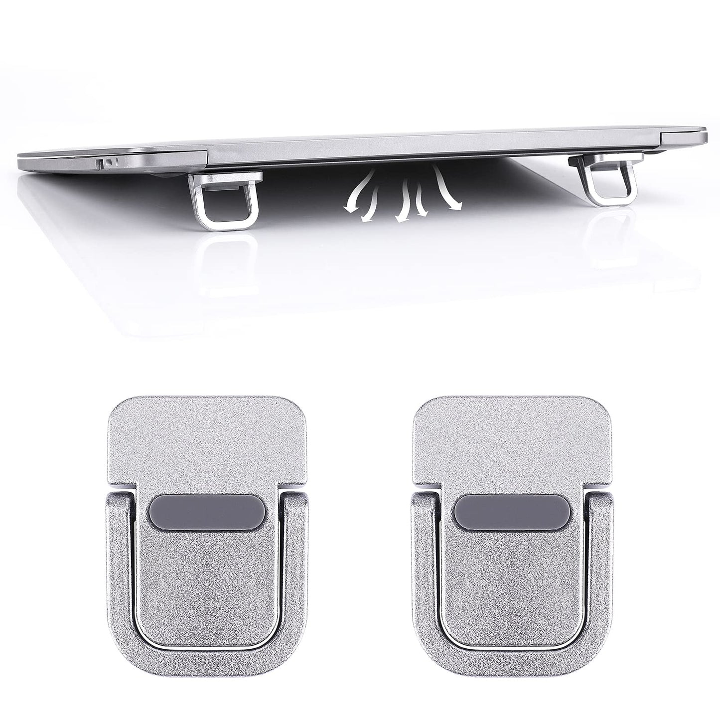2-Pack Portable Self-Adhesive Laptop Stands