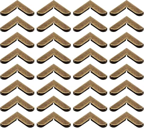 20mm Metal Book Corners, 200pcs, Bronze, for Crafts and Albums