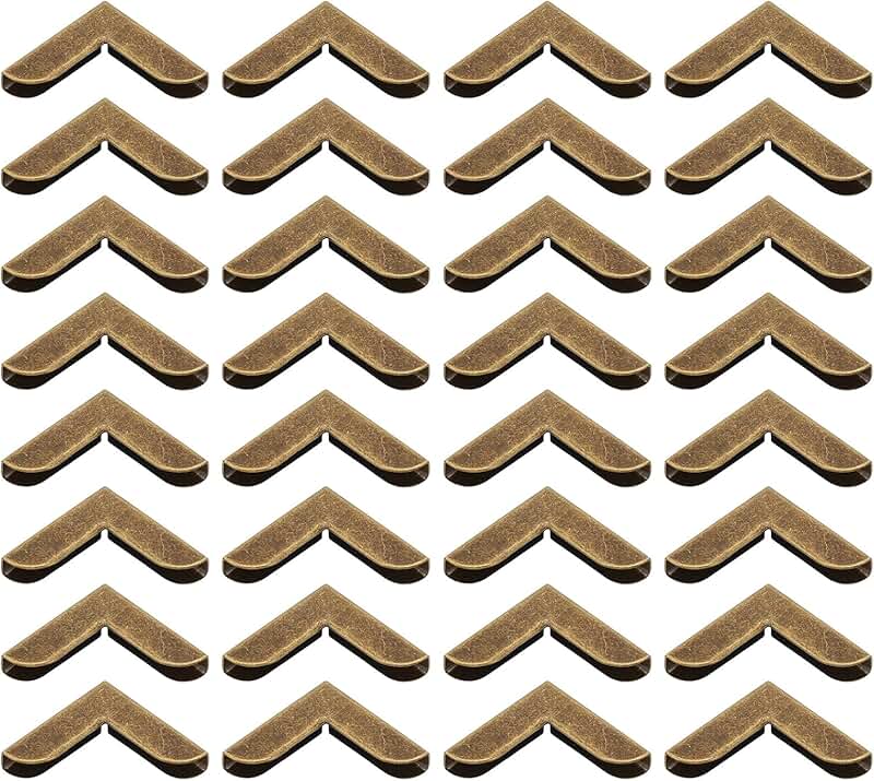 20mm Metal Book Corners, 200pcs, Bronze, for Crafts and Albums