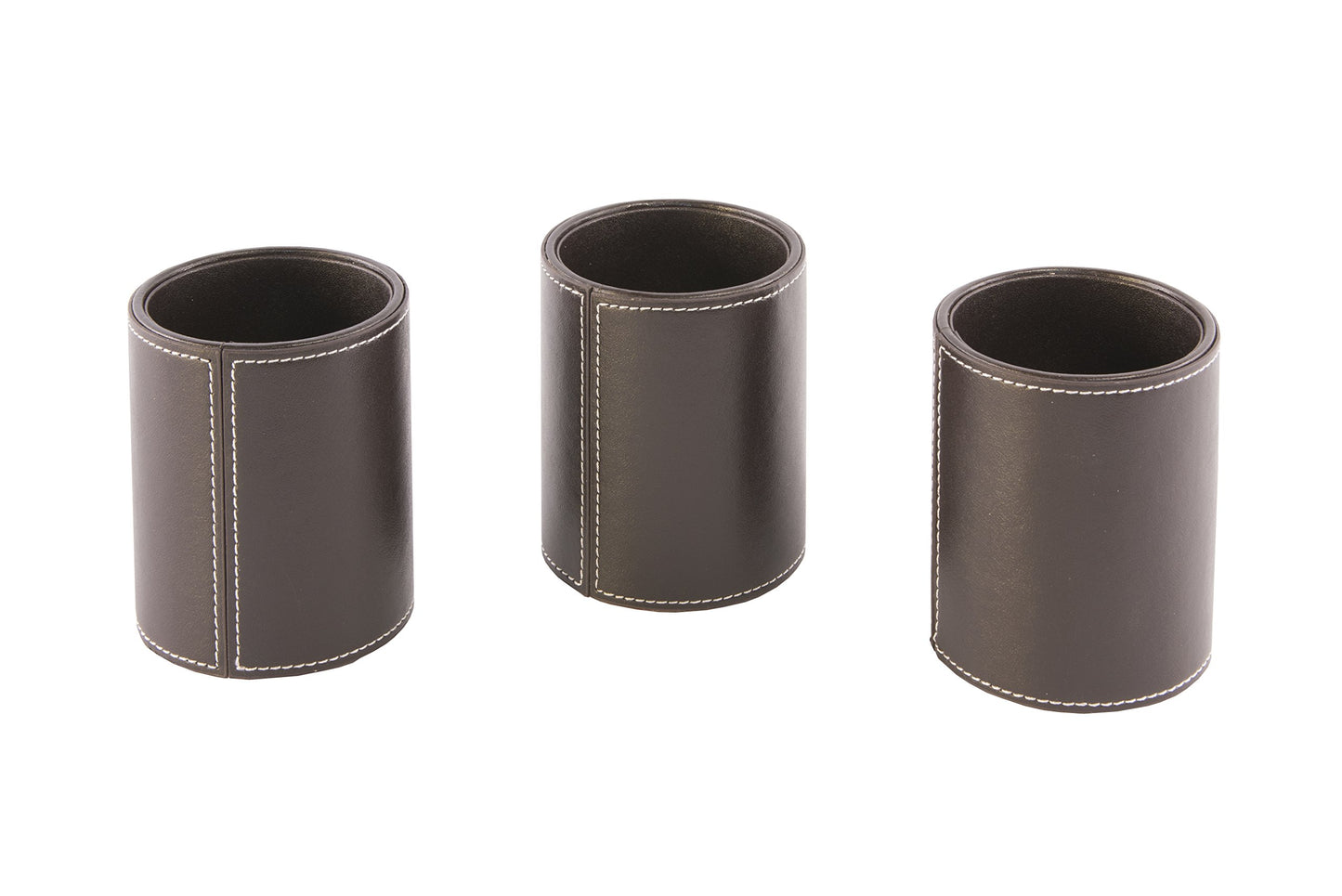 Brown leather pen holder