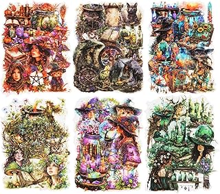 180-Piece Forest Witch Sticker Set for Journaling and Crafts