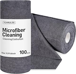100 Reusable Microfiber Cleaning Cloths, 11.5x11.5 Inch