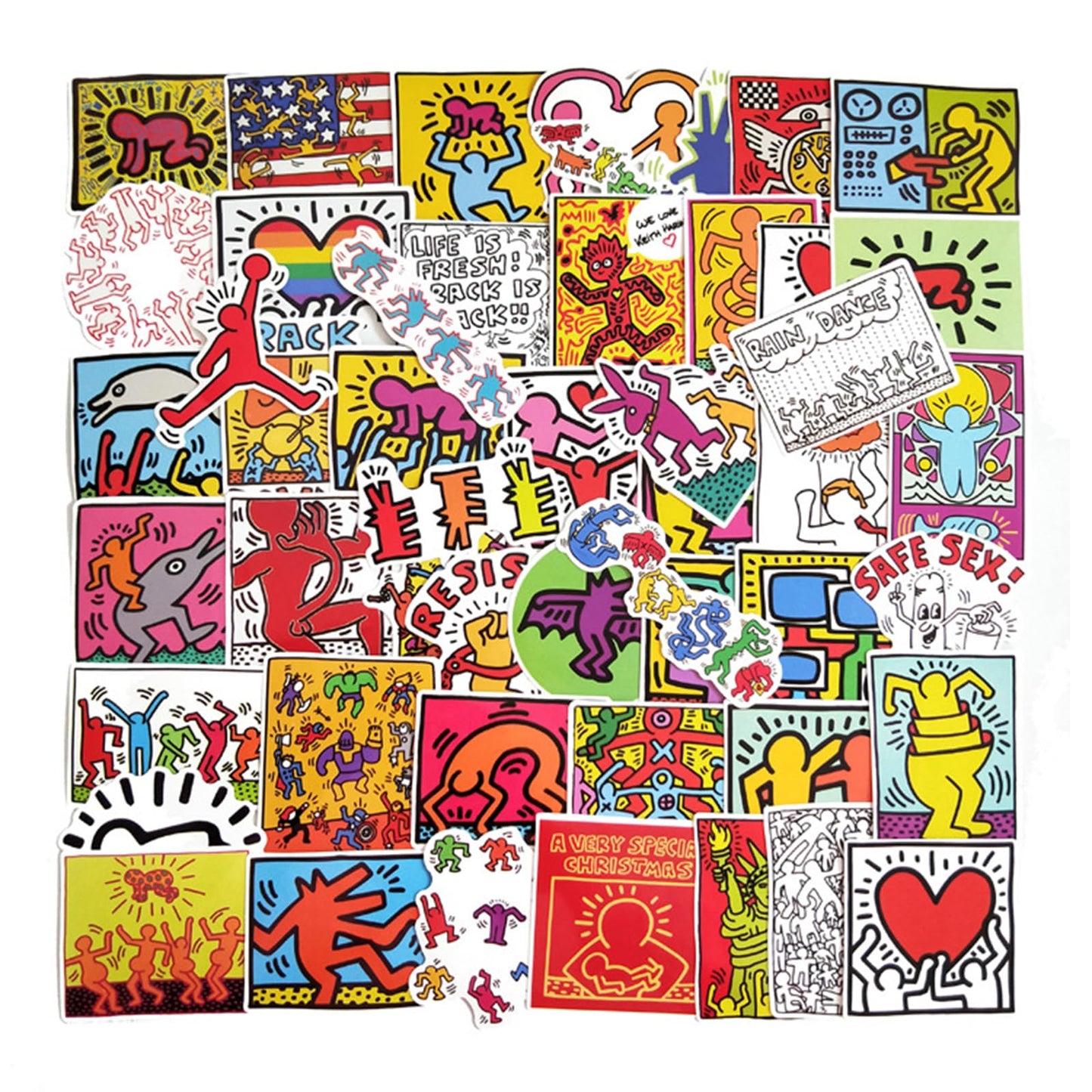 50 Graffiti Waterproof Stickers for Water Bottles and More