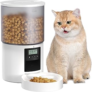 Automatic cat and dog food dispenser with timer