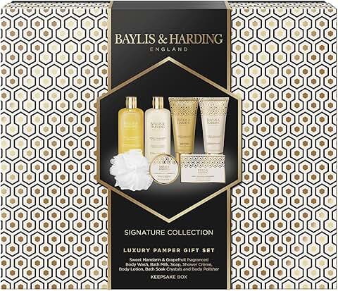 Luxury Bath and Skincare Gift Set with Mandarin and Grapefruit