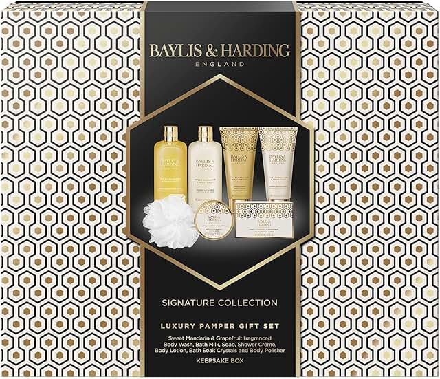 Luxury Bath and Skincare Gift Set with Mandarin and Grapefruit