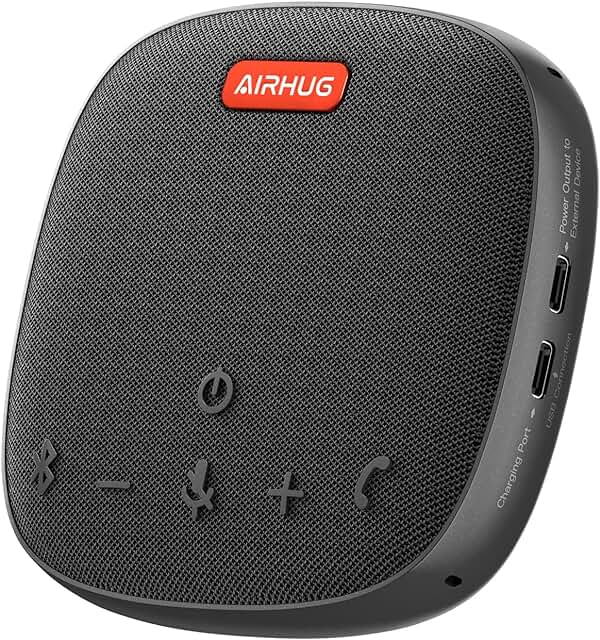 Conference speaker and microphone with 360° voice pickup