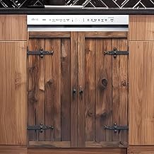 Vintage Wooden Door Magnet Cover for Appliances