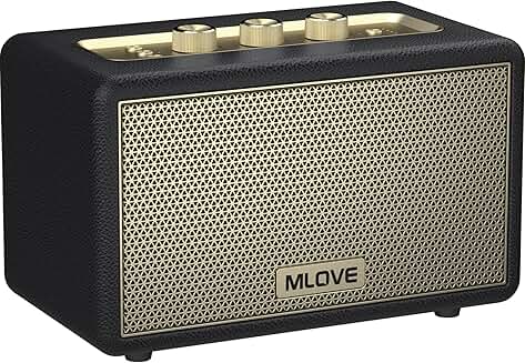 Portable Retro Bluetooth Speaker with Aux, USB, Micro SD