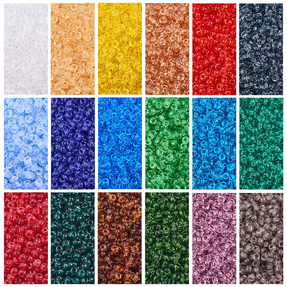 Small Clear Seed Beads for Jewelry Making, 11200pcs