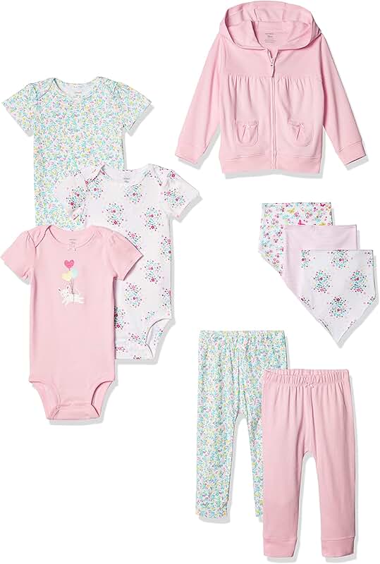 Baby girl 9-piece gift set