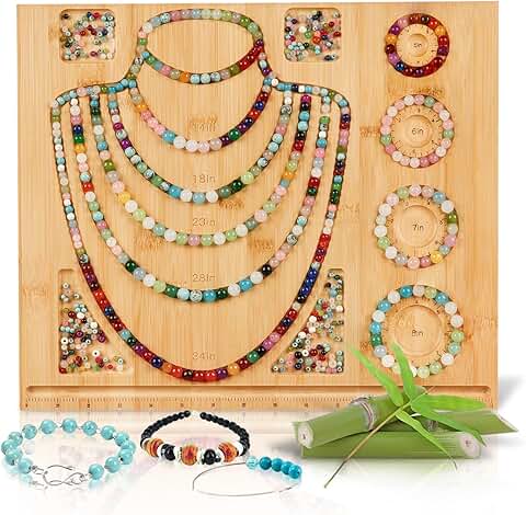 Large Bamboo Bead Board for Jewelry Making